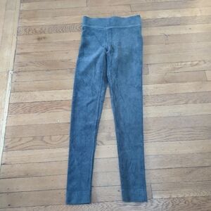 green ribbed leggings from m&s collection size 6